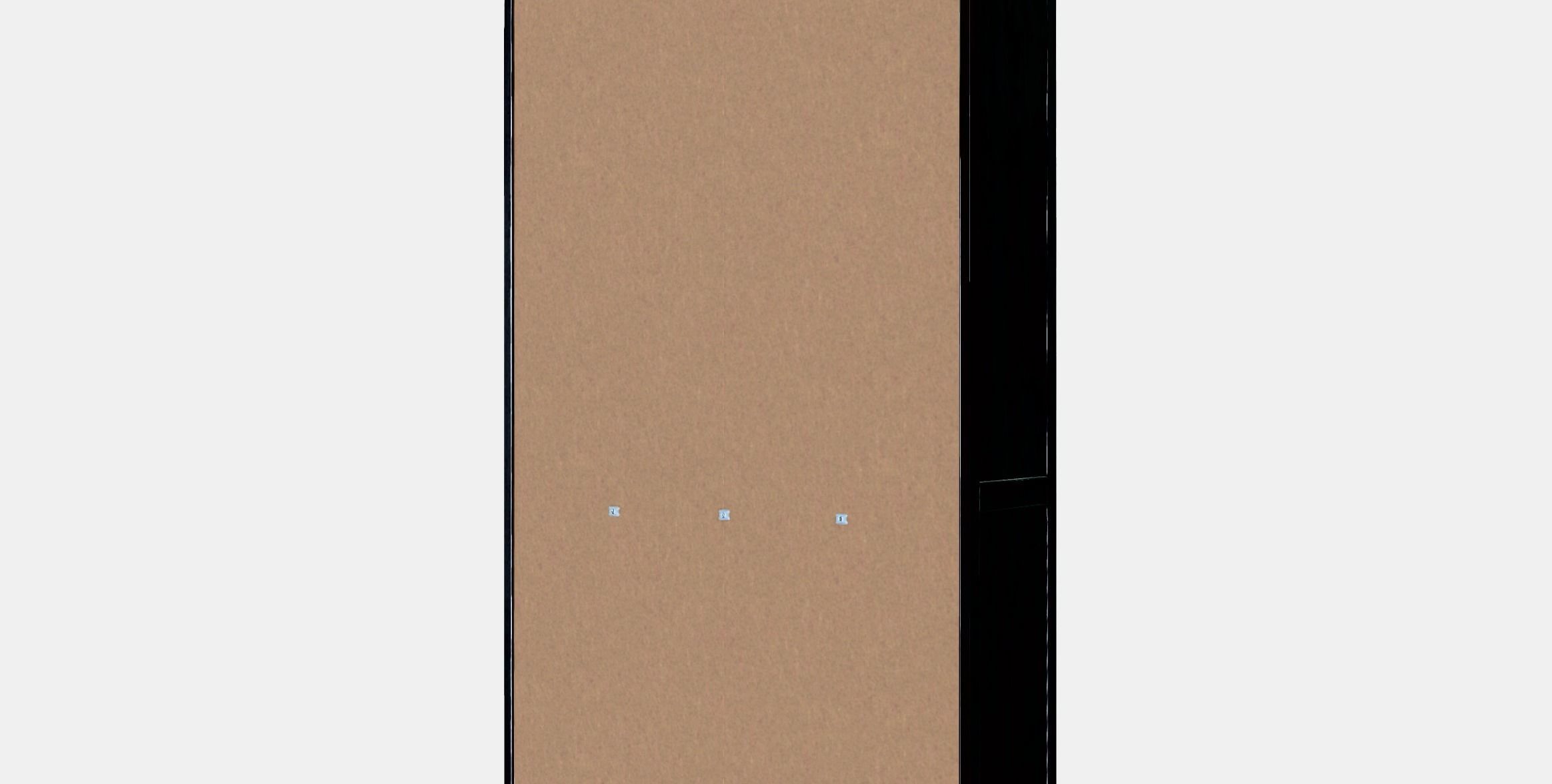 HEMNES Glassdoor cabinet with 3 drawers Low-poly 3D model_10