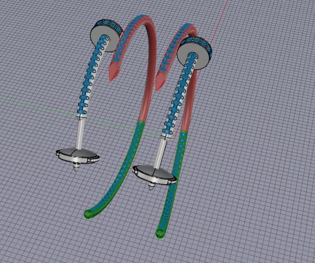 JUSTE UN CLOU EARRINGS GEMS 3D print model_5