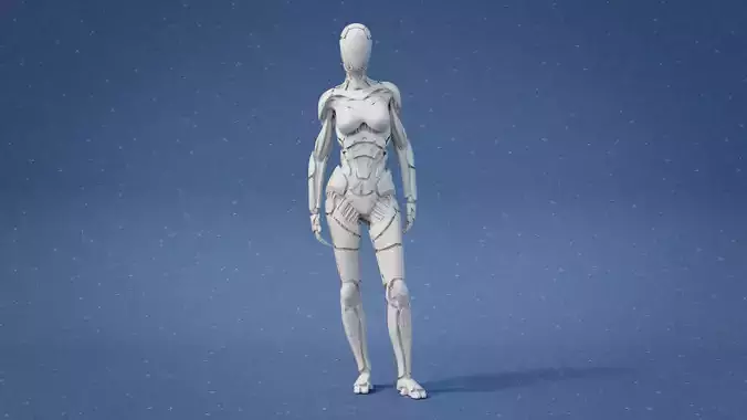 Cyborg Character 3D print model