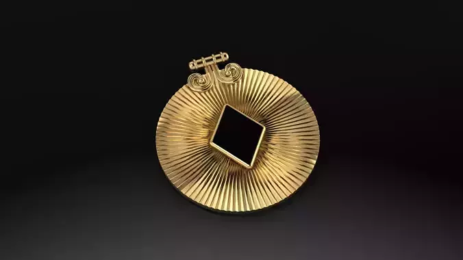 Beautiful enamel rhombus necklace