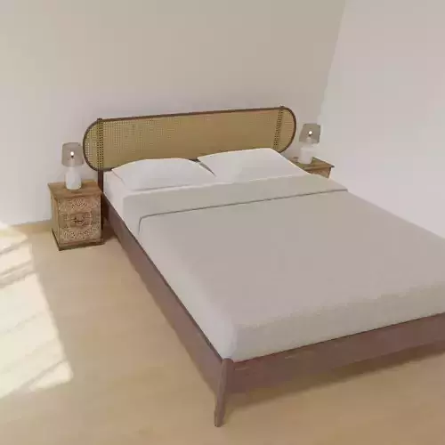 150x200 Bed SKLUM Madera Fraser 3D model