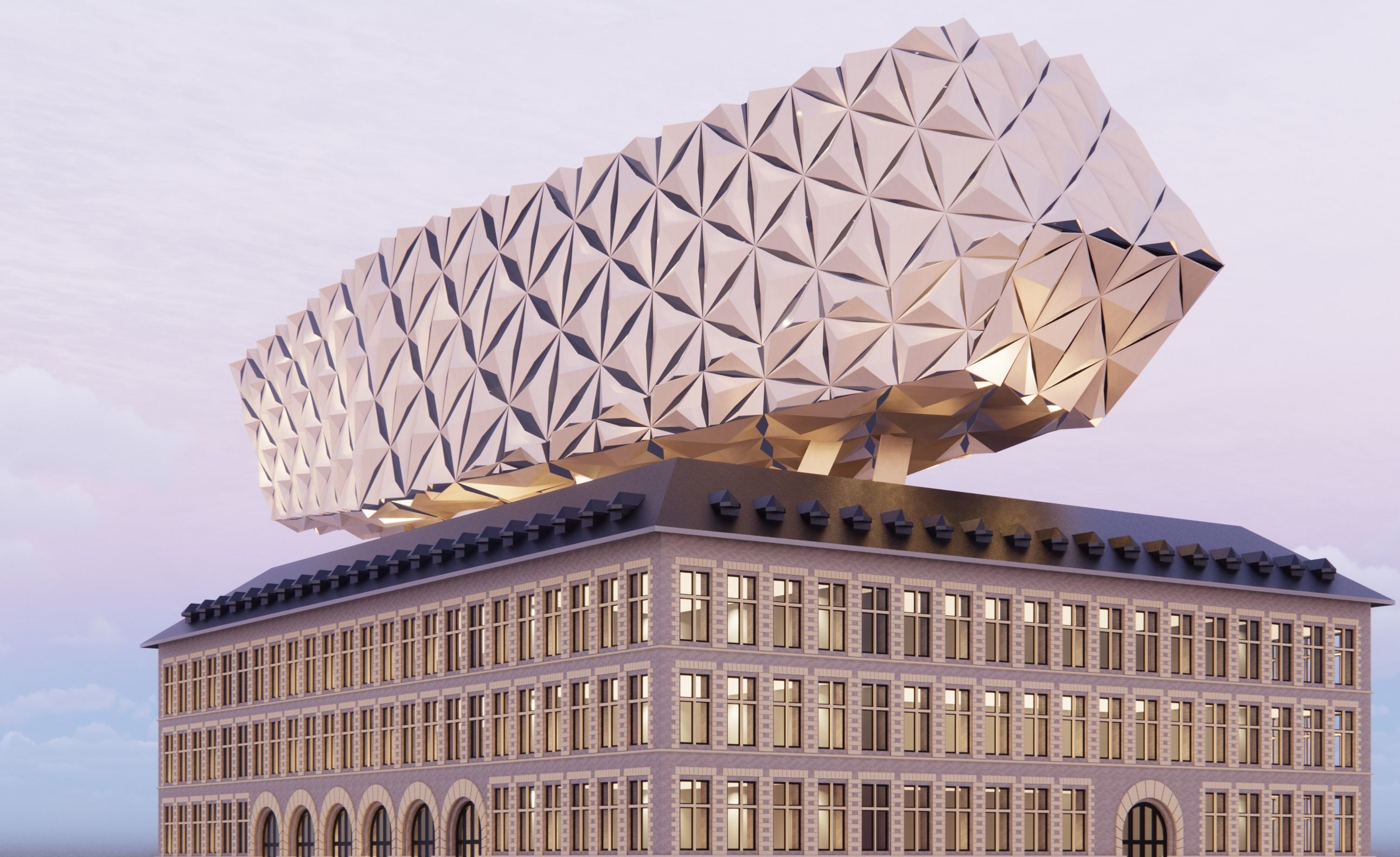 3D High Quality 3D Model Zaha Hadid Project Interpretation 3D model_7