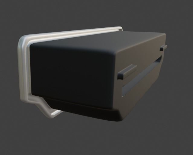 HDMI Female port 3D model_4