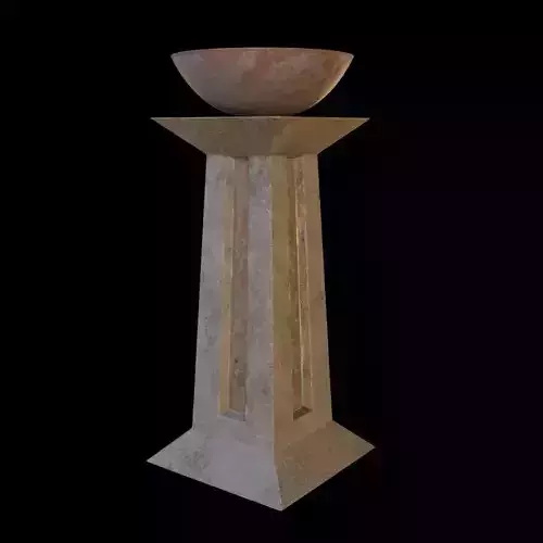 Ancient Egyptian Brazier Low-poly 3D model
