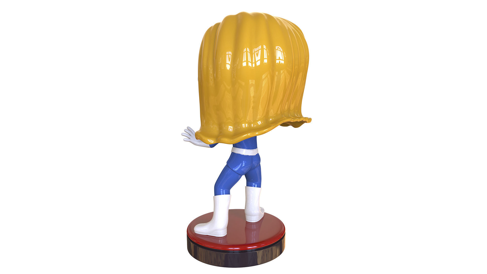  Invisible Woman  Retro Fantastic  3D print model_5