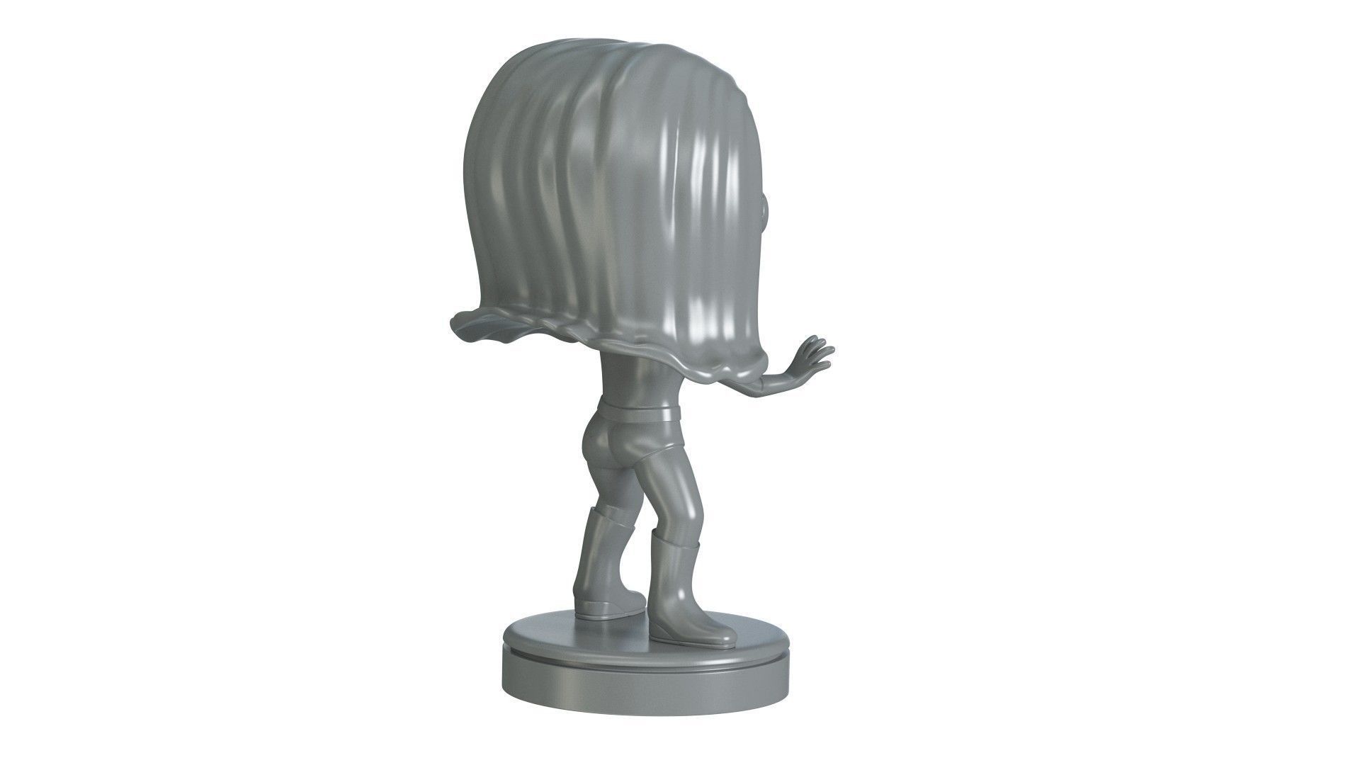  Invisible Woman  Retro Fantastic  3D print model_11