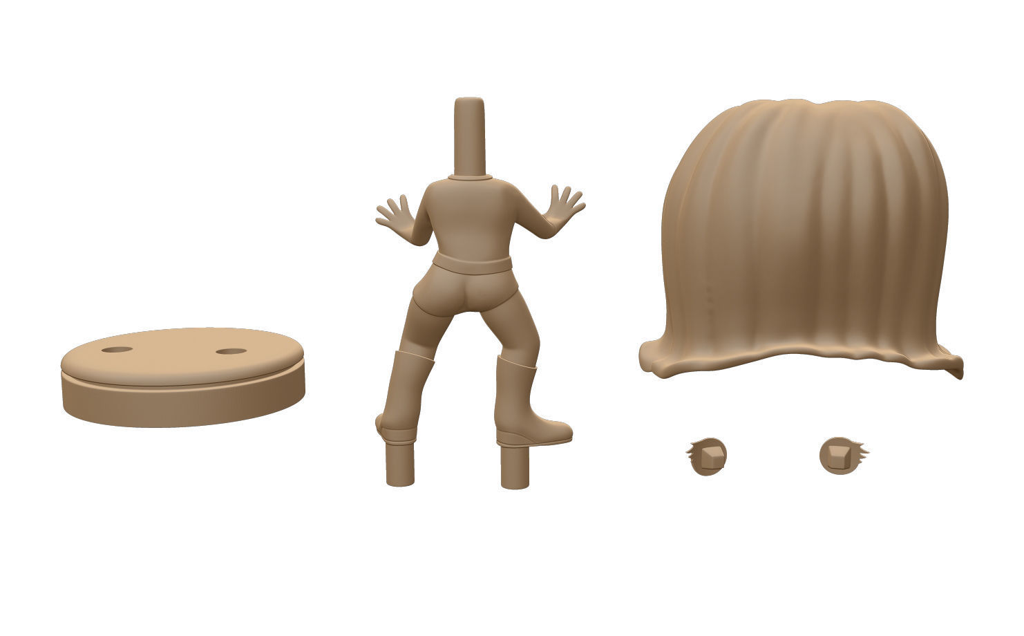  Invisible Woman  Retro Fantastic  3D print model_16