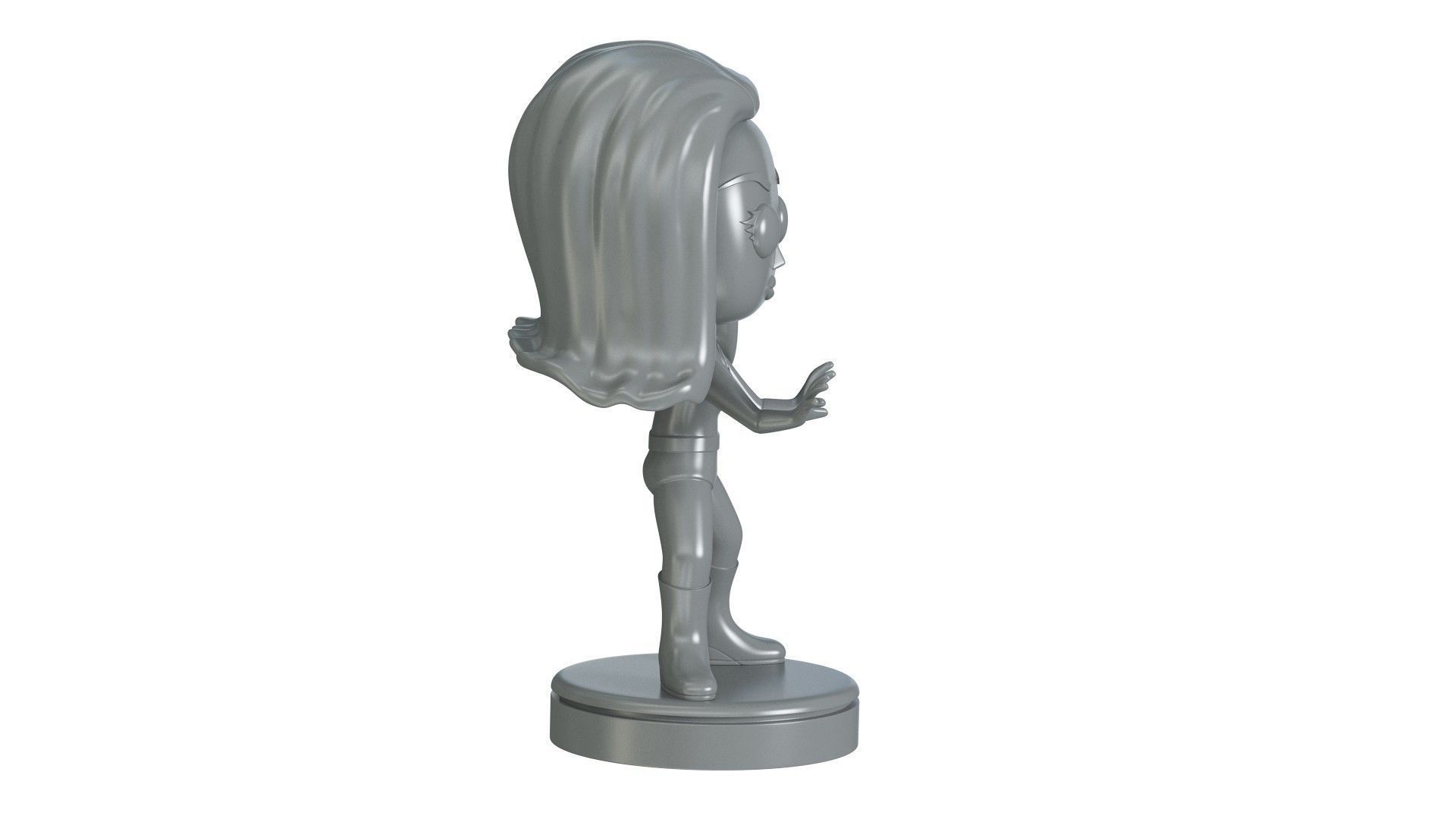  Invisible Woman  Retro Fantastic  3D print model_10