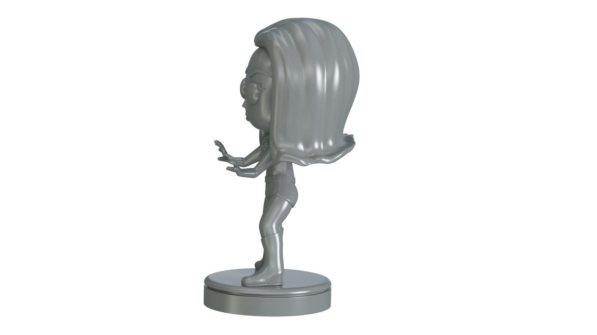  Invisible Woman  Retro Fantastic  3D print model_14