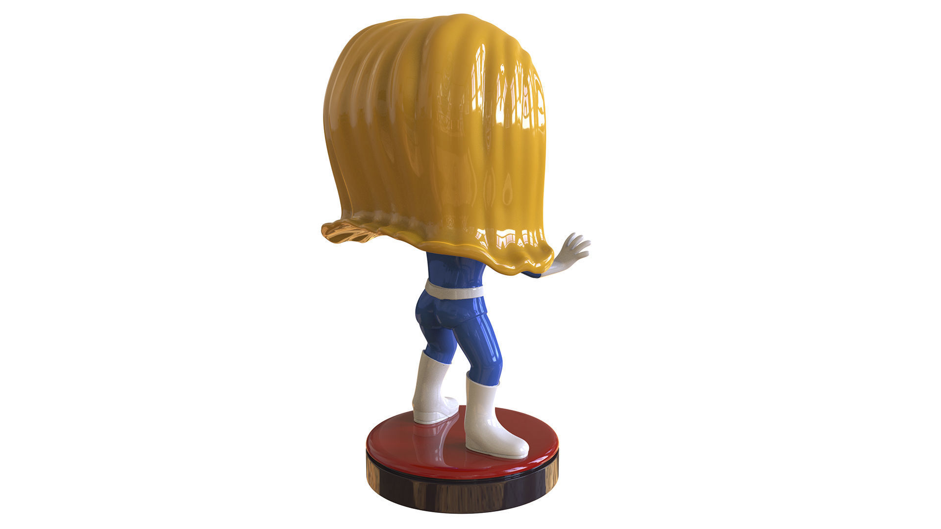  Invisible Woman  Retro Fantastic  3D print model_3