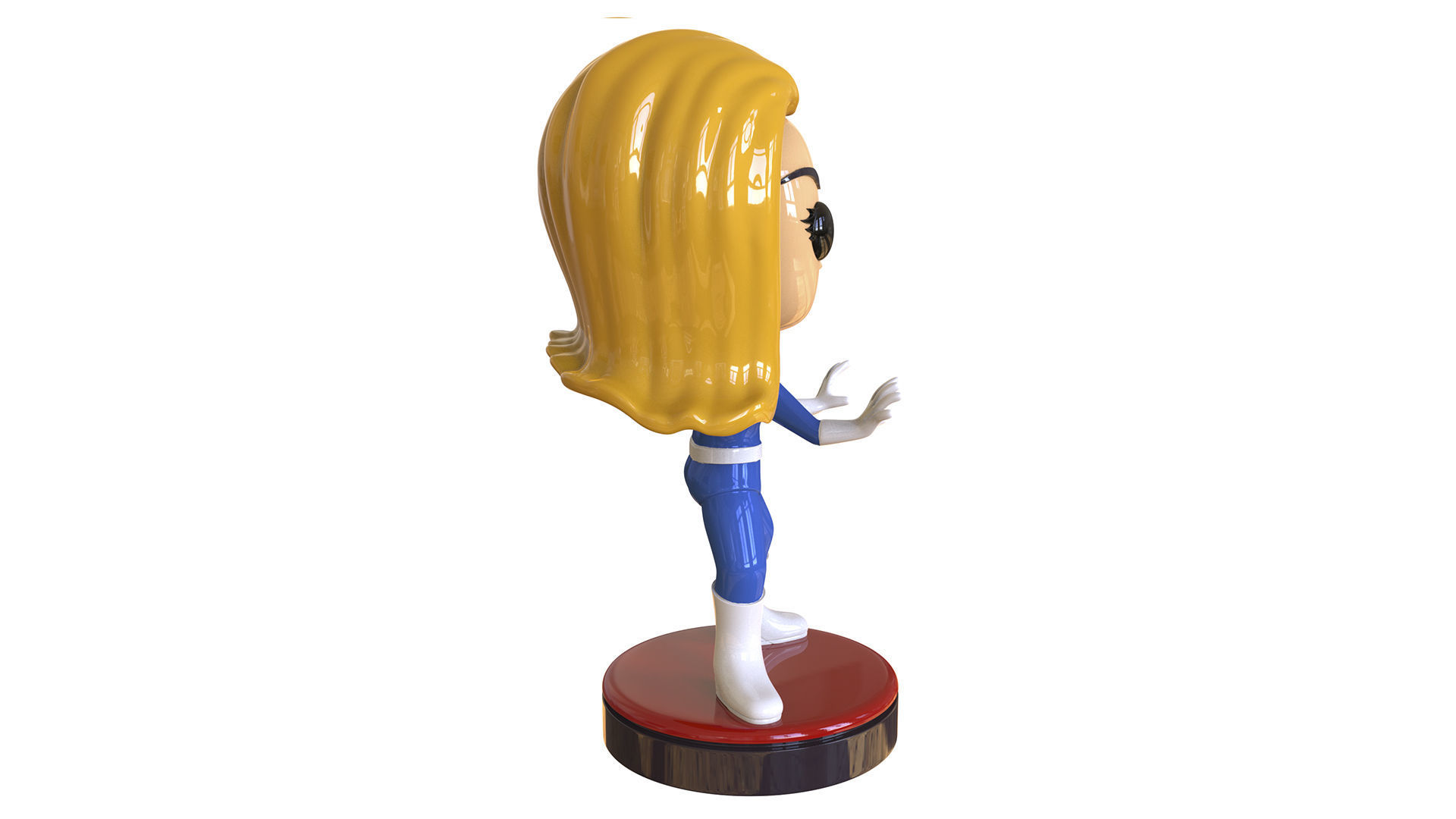  Invisible Woman  Retro Fantastic  3D print model_2