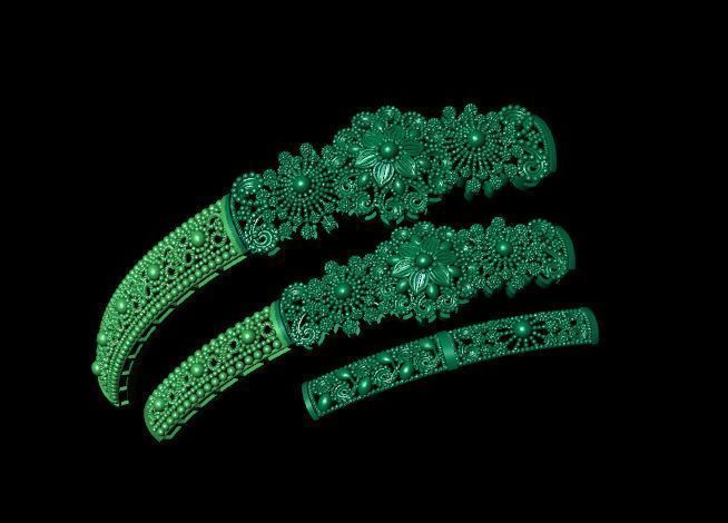 Bracelet 3D print model_3
