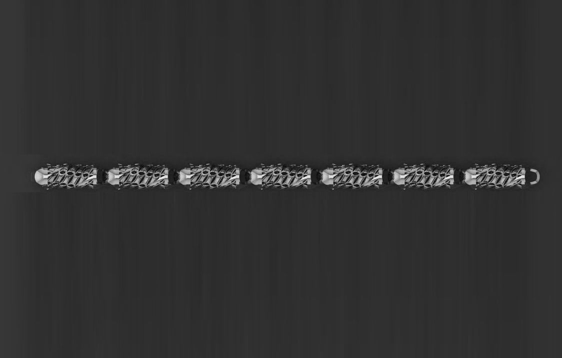 3 Size Gold Bracelet 3dm stl renders details 3D print model_8