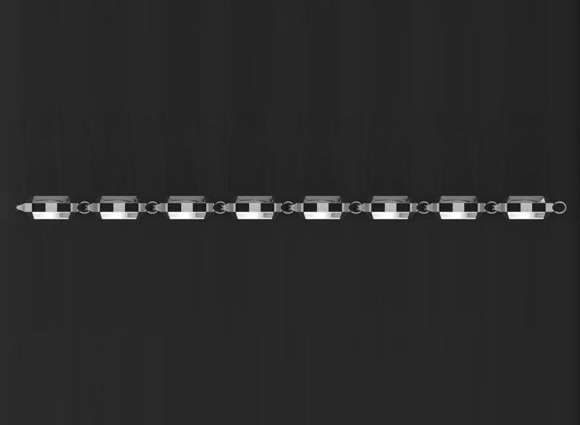 3 Size Gold Bracelet 3dm stl renders details 3D print model_8