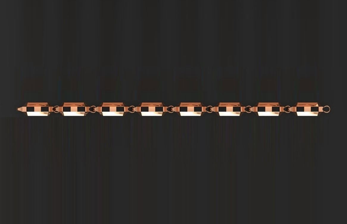 3 Size Gold Bracelet 3dm stl renders details 3D print model_7