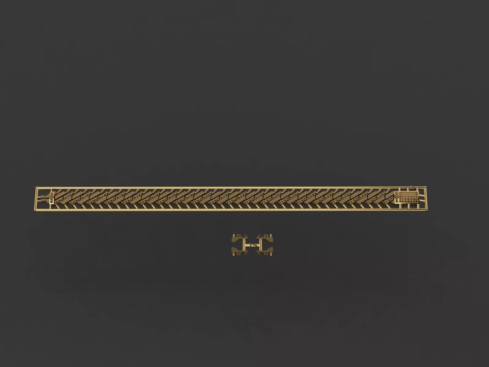 BRACELET CUBAN CHAIN 7 MM 3D print model_0