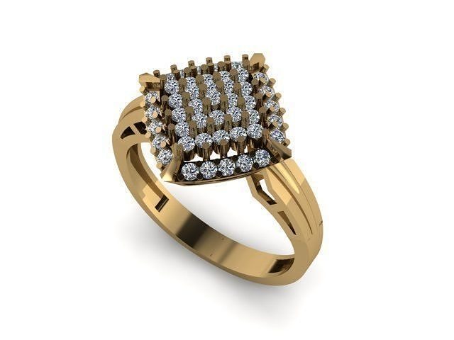wedding ring for daimond 3D print model