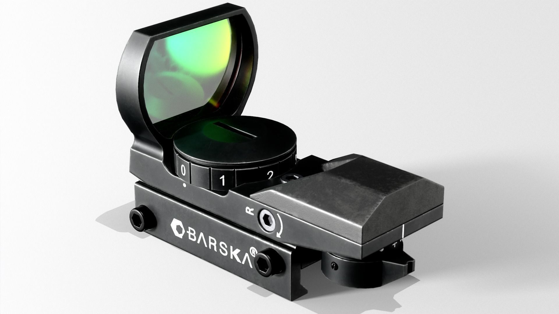 Barska Red Dot Sight Low-poly 3D model_4