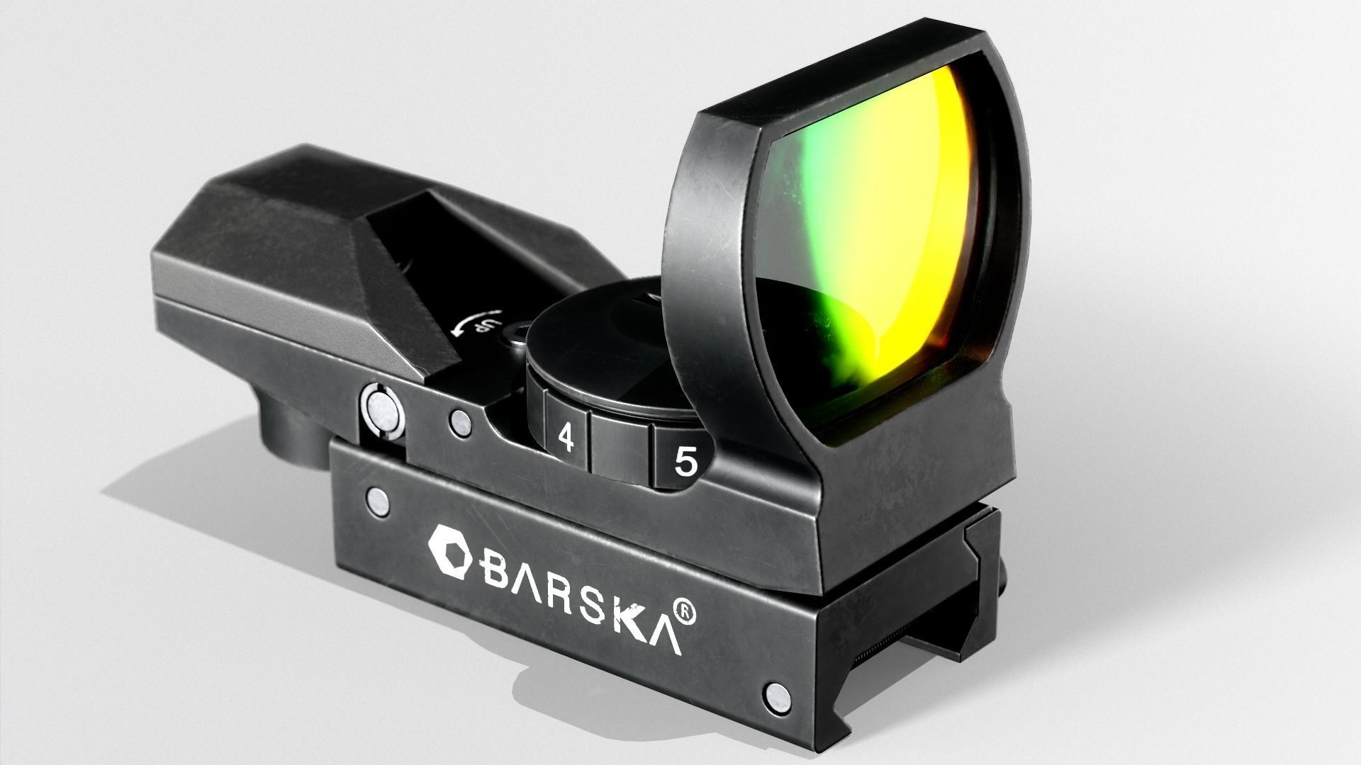 Barska Red Dot Sight Low-poly 3D model_7