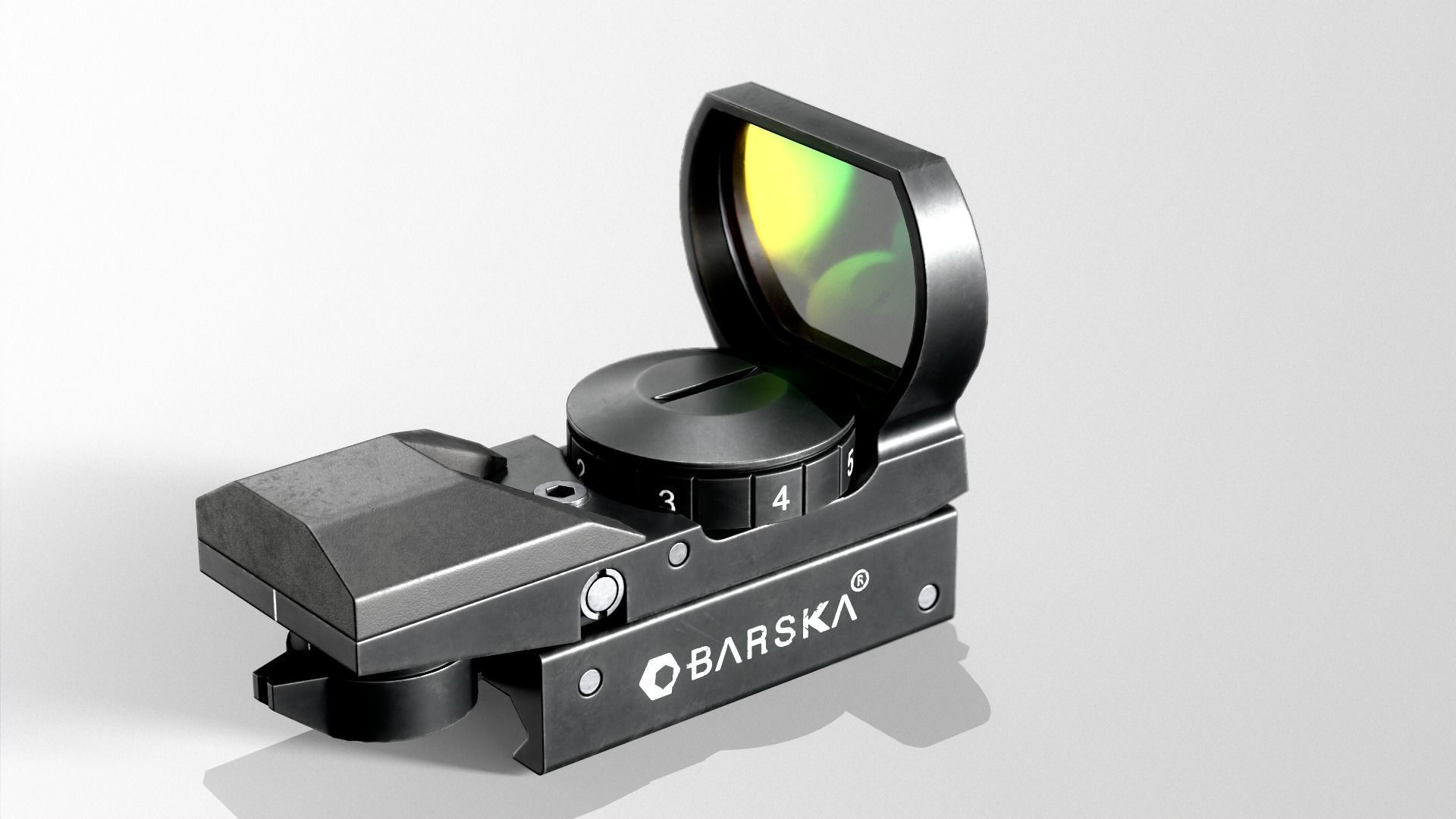 Barska Red Dot Sight Low-poly 3D model_3