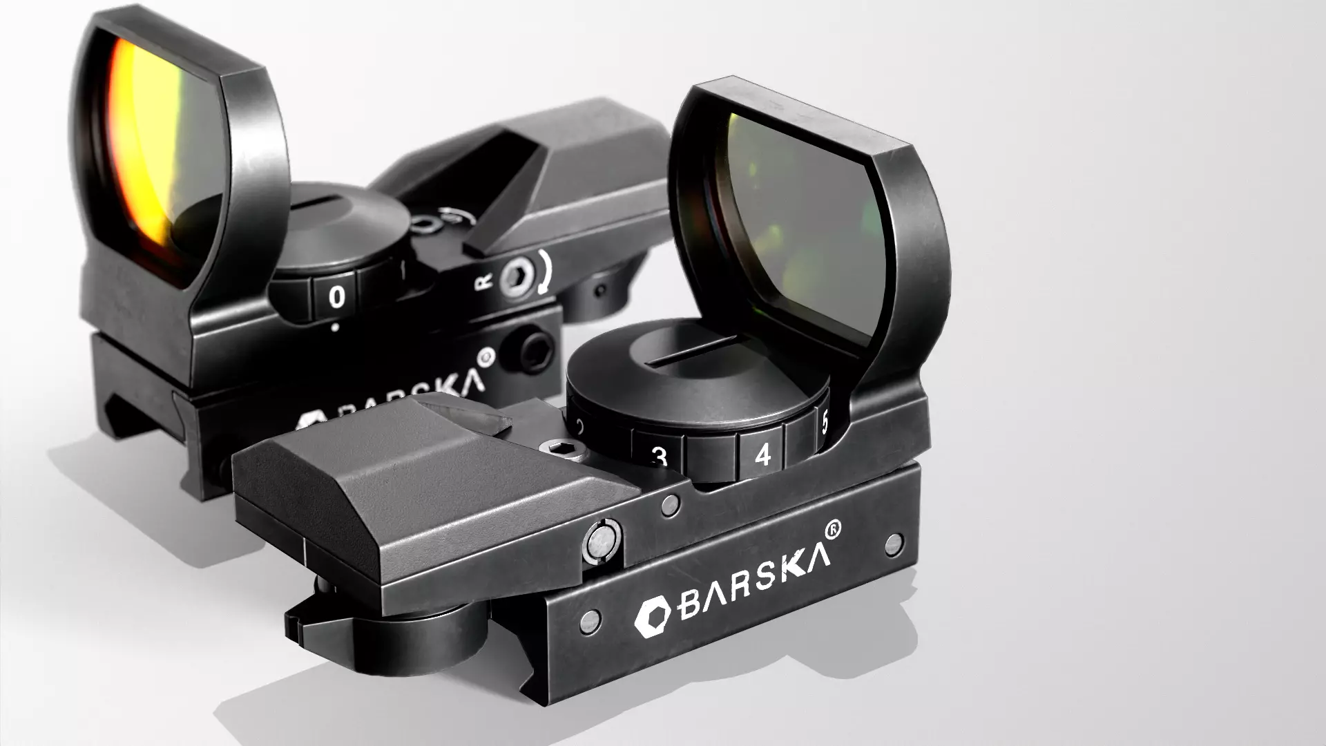 Barska Red Dot Sight Low-poly 3D model_0