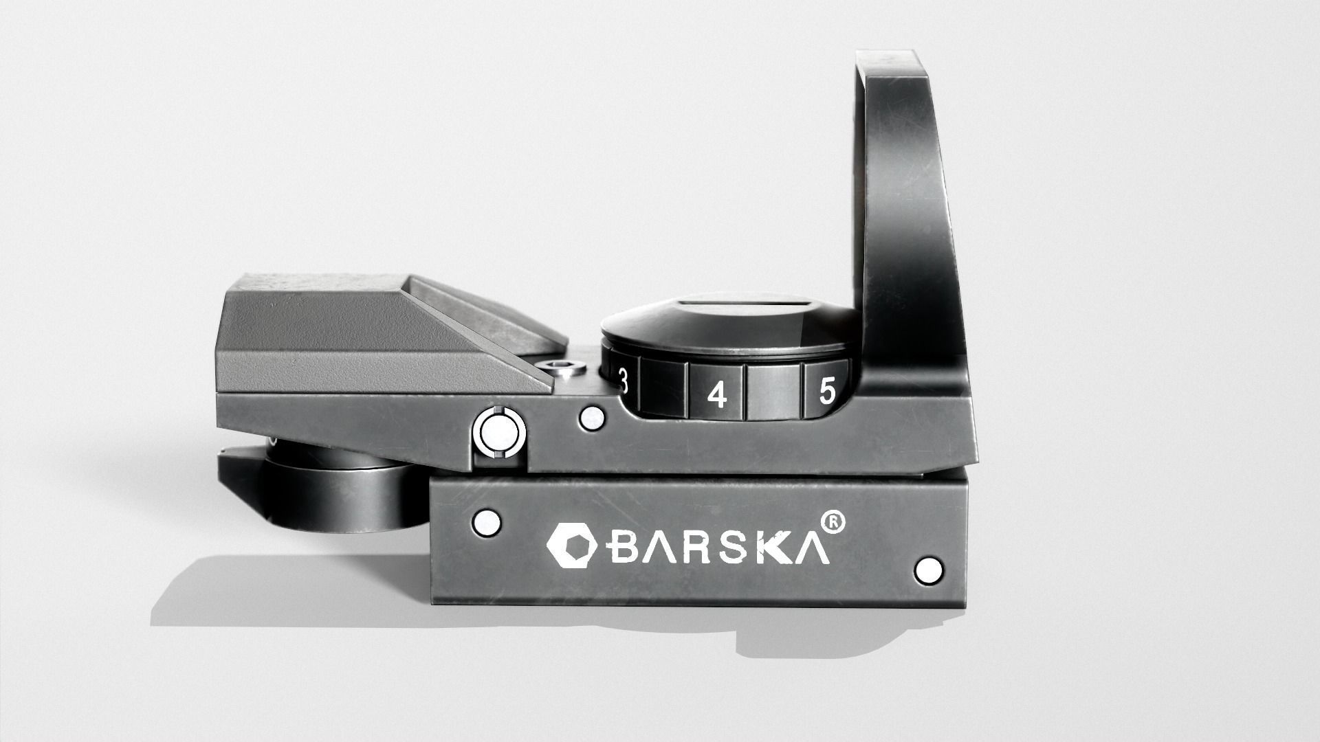 Barska Red Dot Sight Low-poly 3D model_8