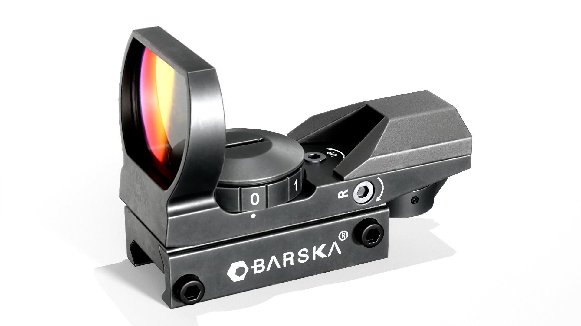Barska Red Dot Sight Low-poly 3D model_5