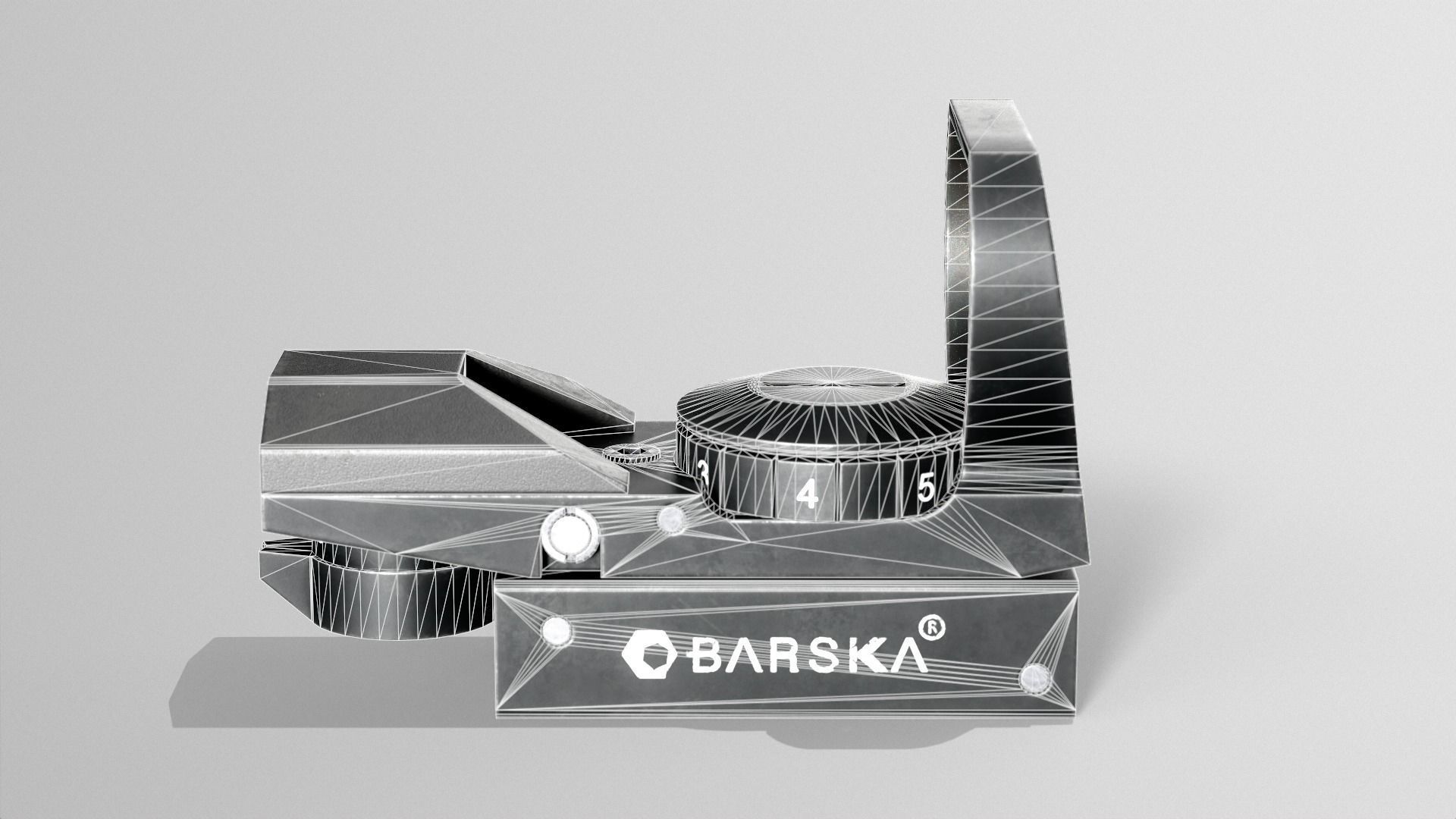 Barska Red Dot Sight Low-poly 3D model_11