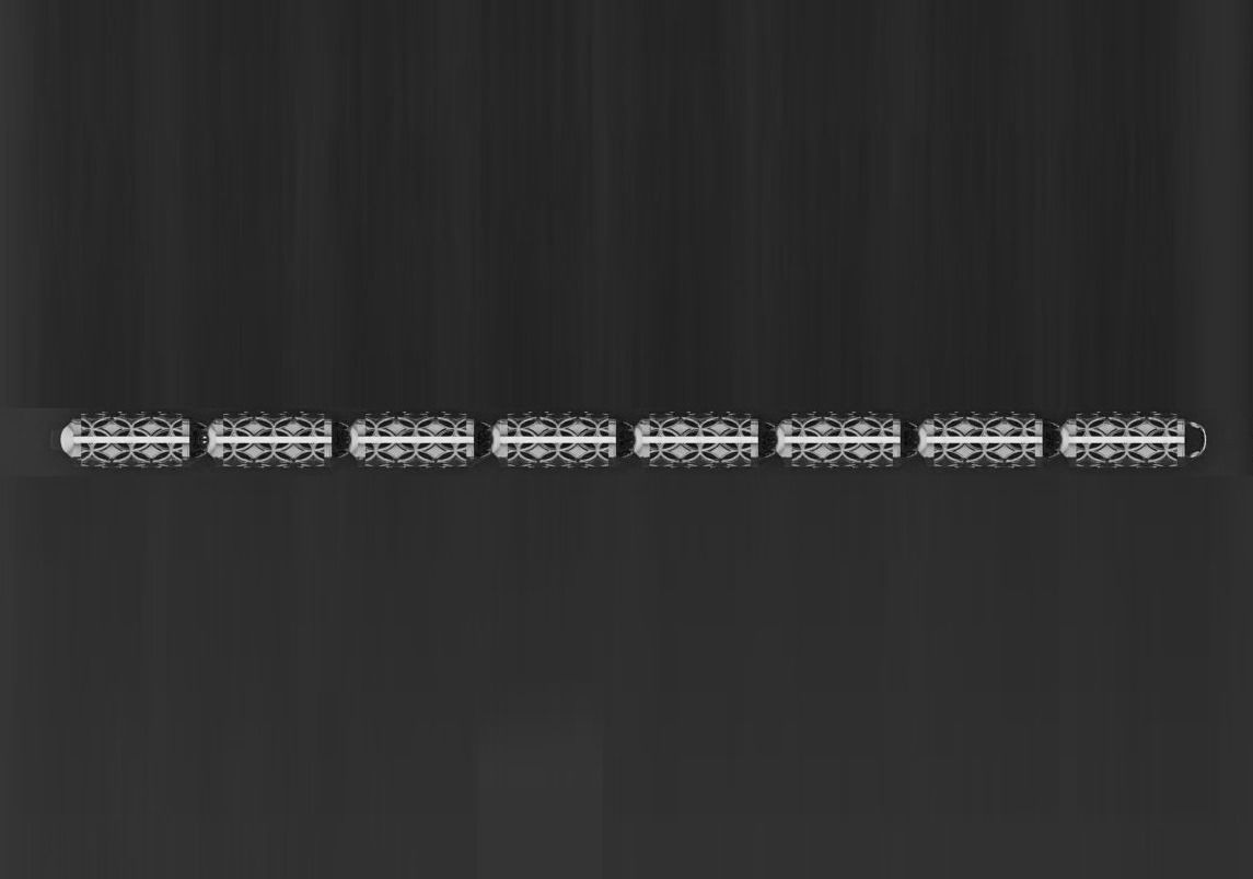 3 Size Gold Bracelet 3dm stl renders details 3D print model_8