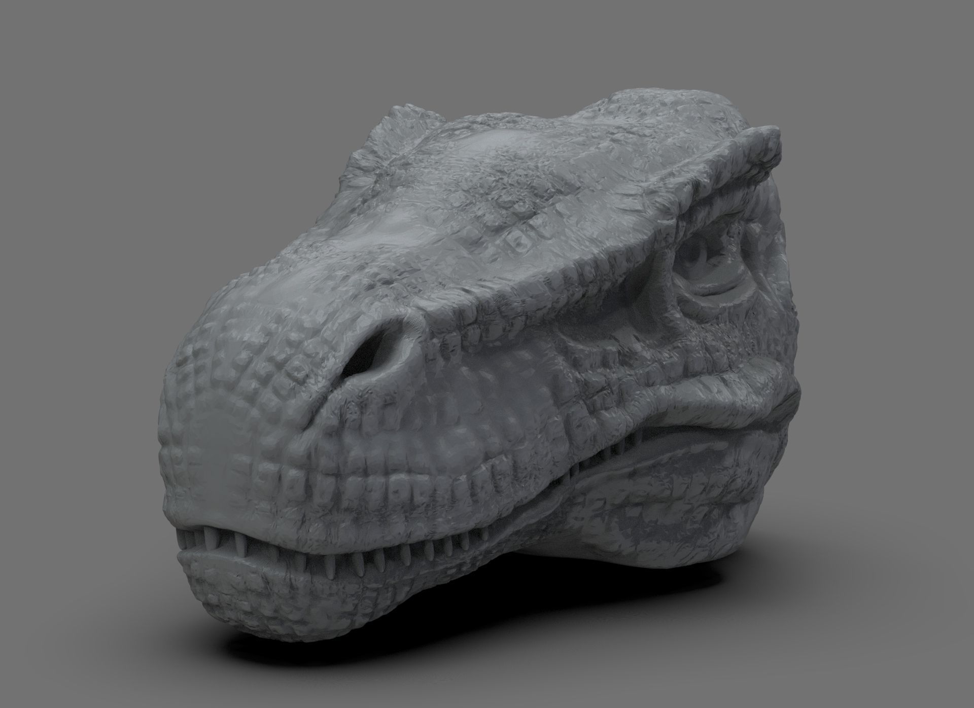 T Rex Head 3D print model_1