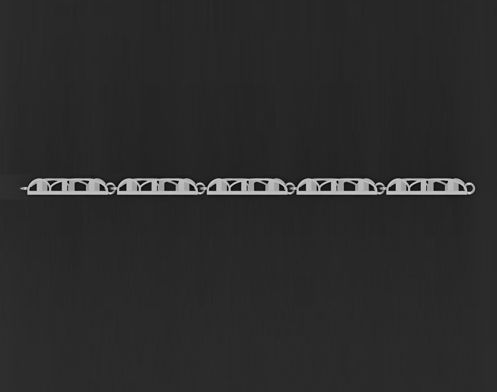 3 Size Gold Bracelet 3dm stl renders details 3D print model_8