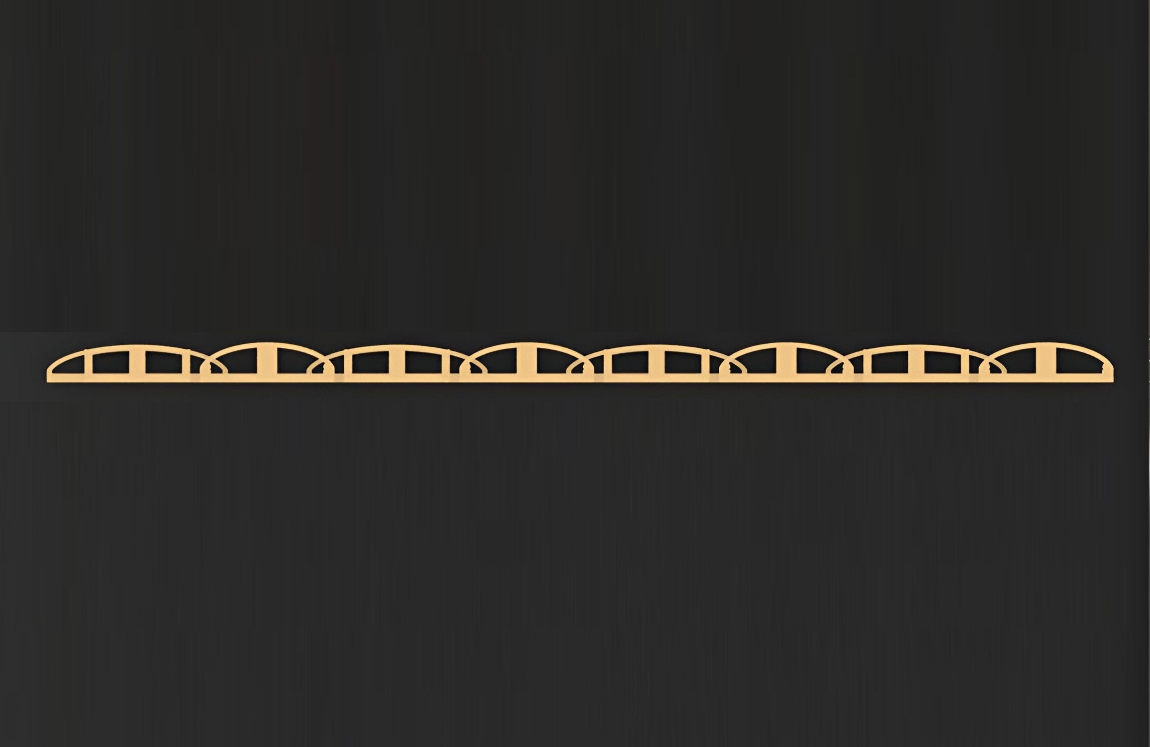 3 Size Gold Bracelet 3dm stl renders details 3D print model_3