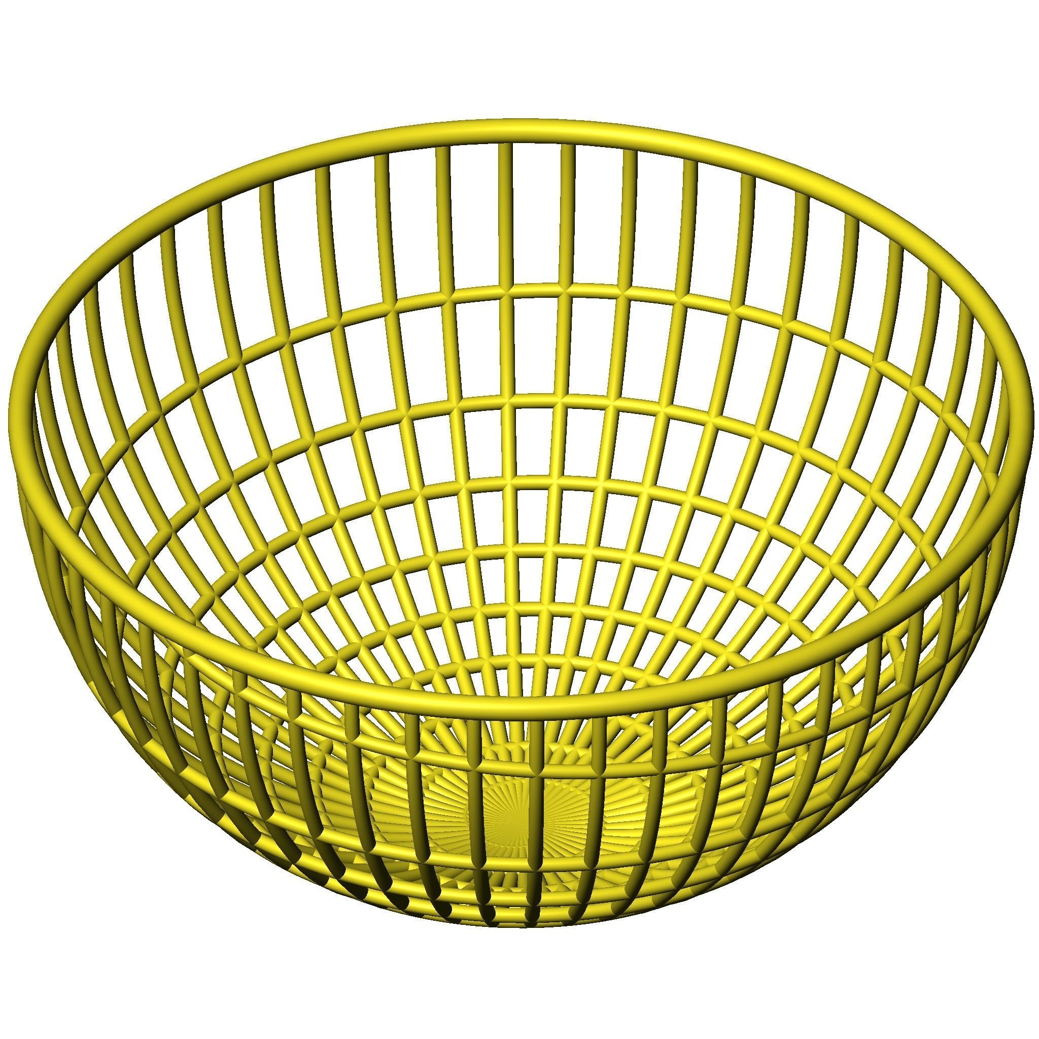 Fruits Basket 3d model for 3d printing 3D print model_3