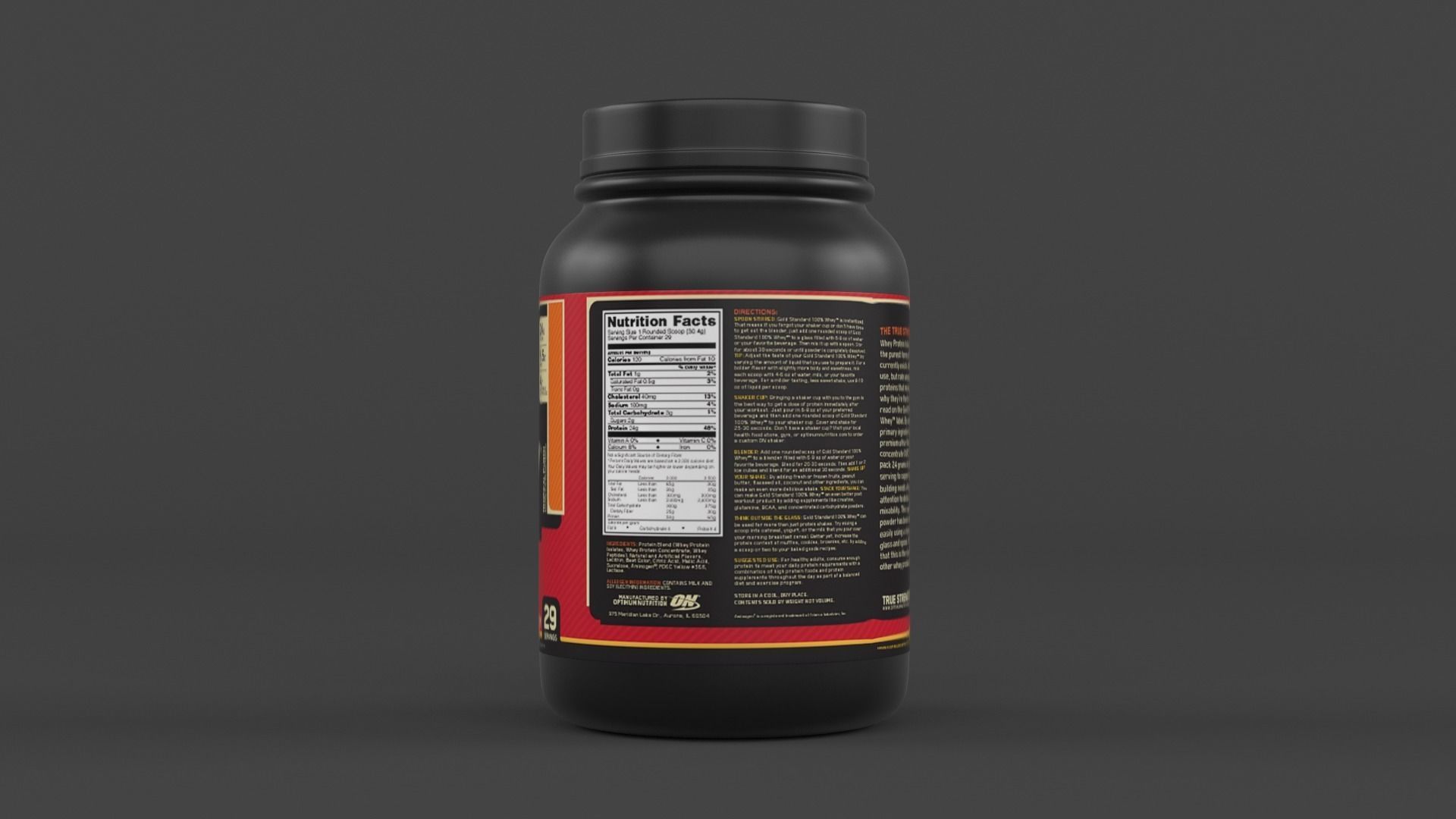 Protein Powder Collection 3D model_2