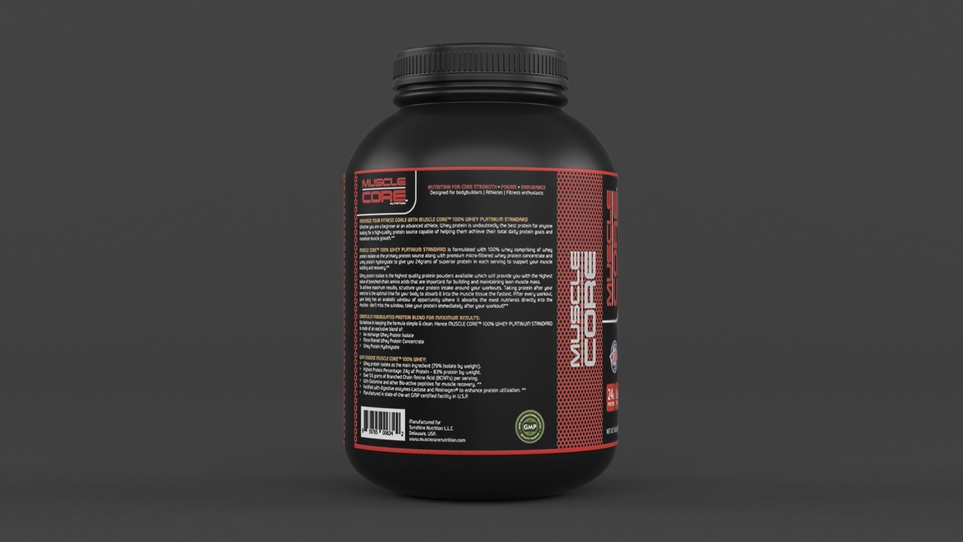 Protein Powder Collection 3D model_8