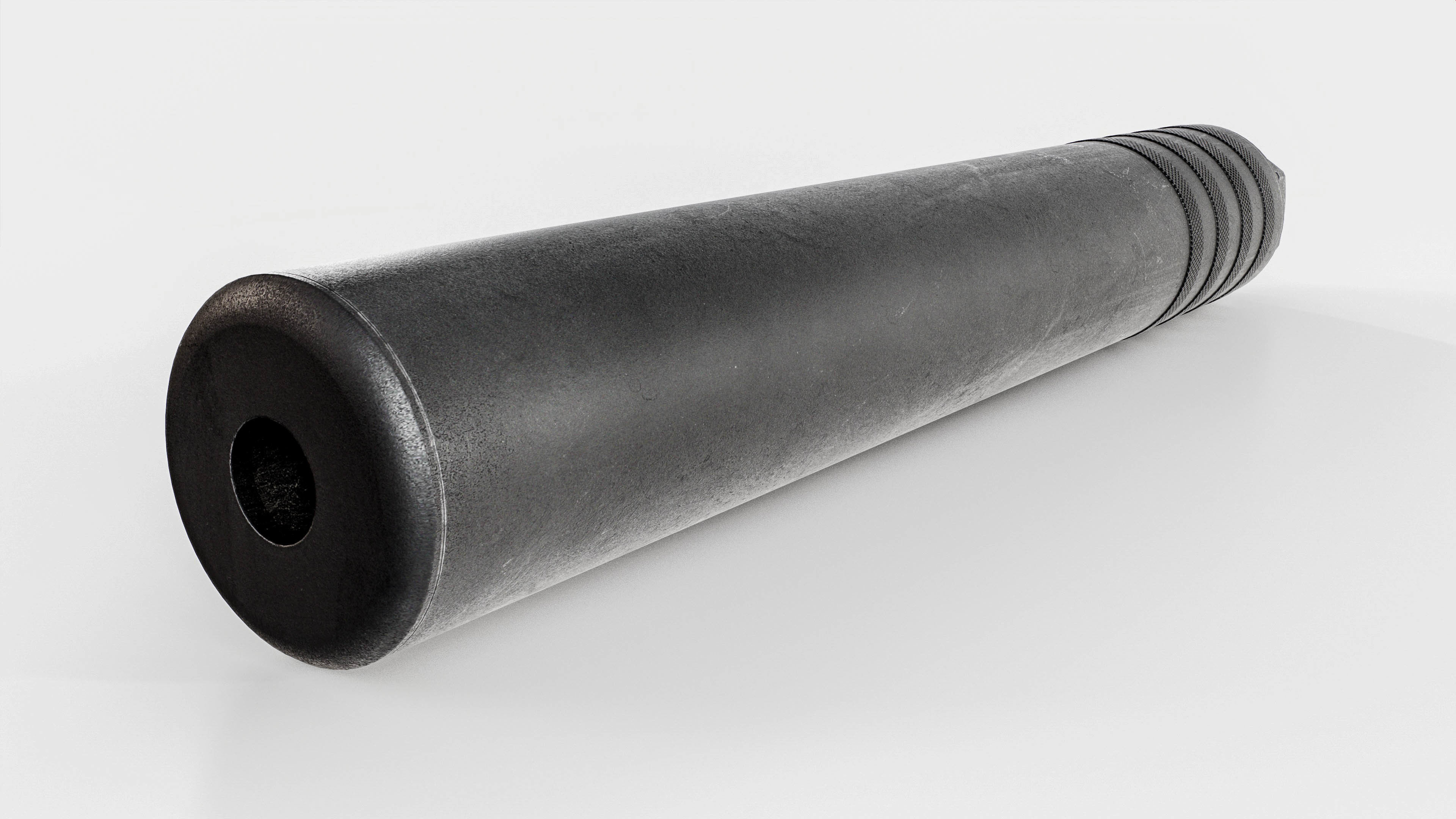 Elite Iron Alpha 50 cal Suppressor Low-poly 3D model_10