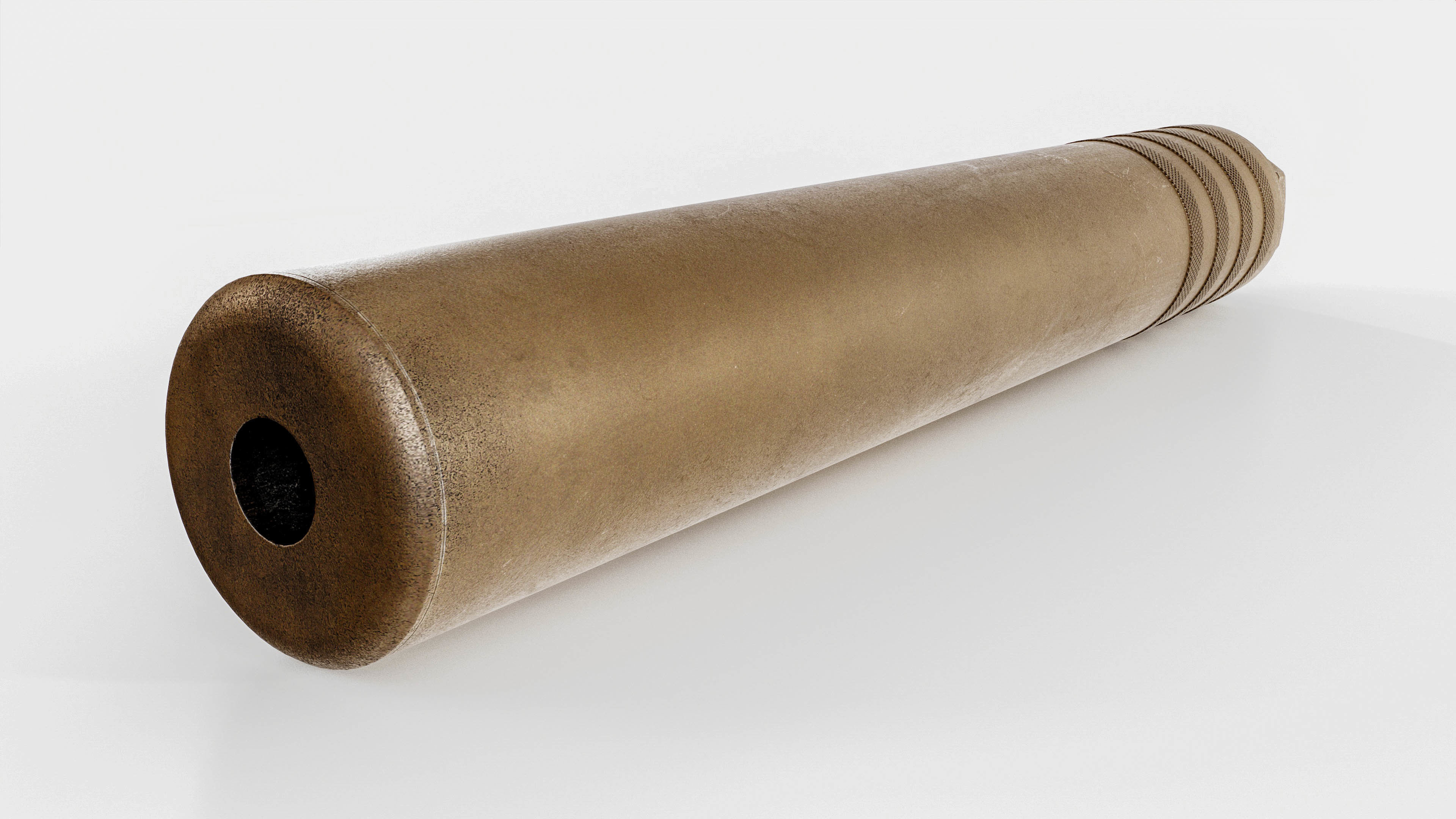 Elite Iron Alpha 50 cal Suppressor Low-poly 3D model_11