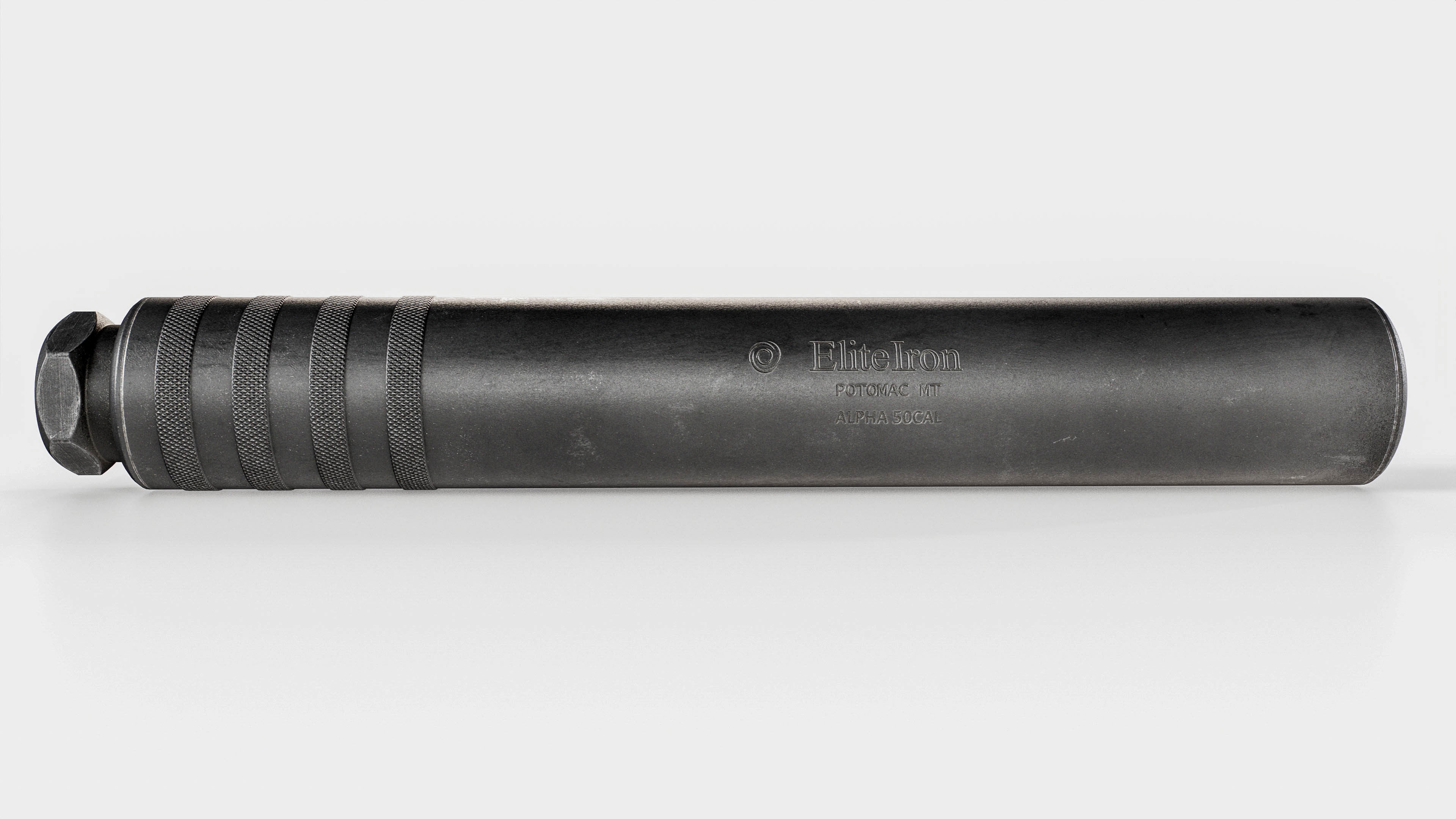 Elite Iron Alpha 50 cal Suppressor Low-poly 3D model_4