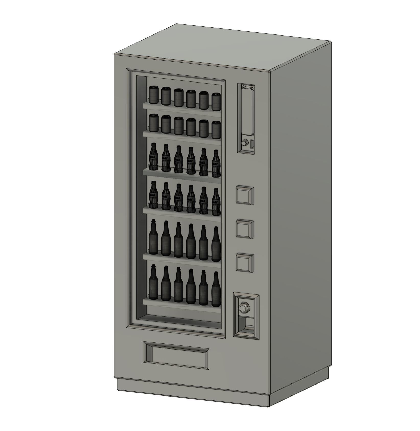 Drinks Dispencer 1-64 scale for diorama 3D print model_3