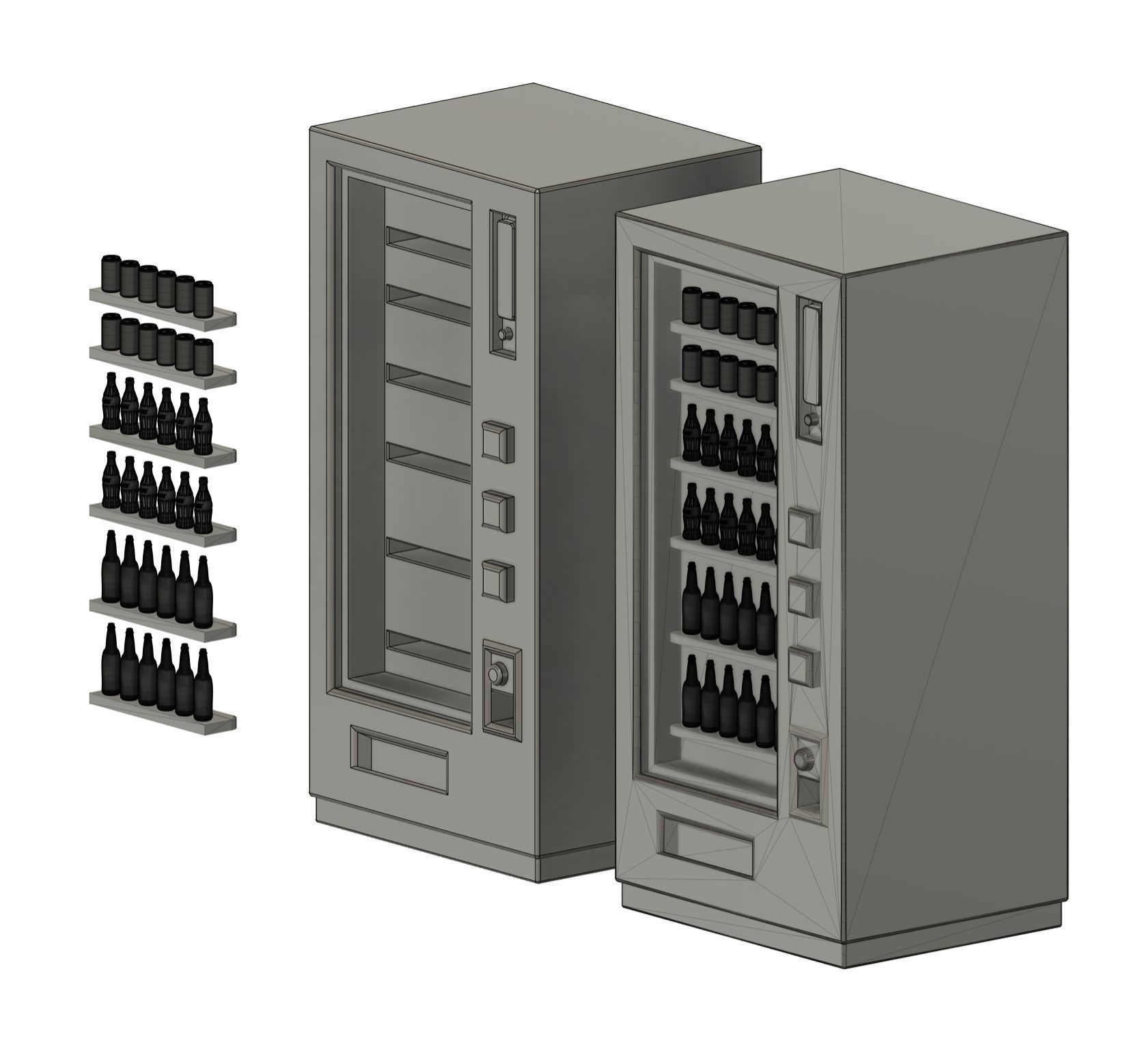 Drinks Dispencer 1-64 scale for diorama 3D print model_5