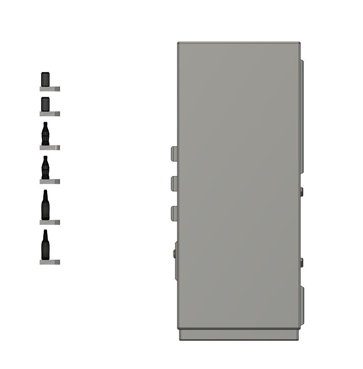 Drinks Dispencer 1-64 scale for diorama 3D print model_8