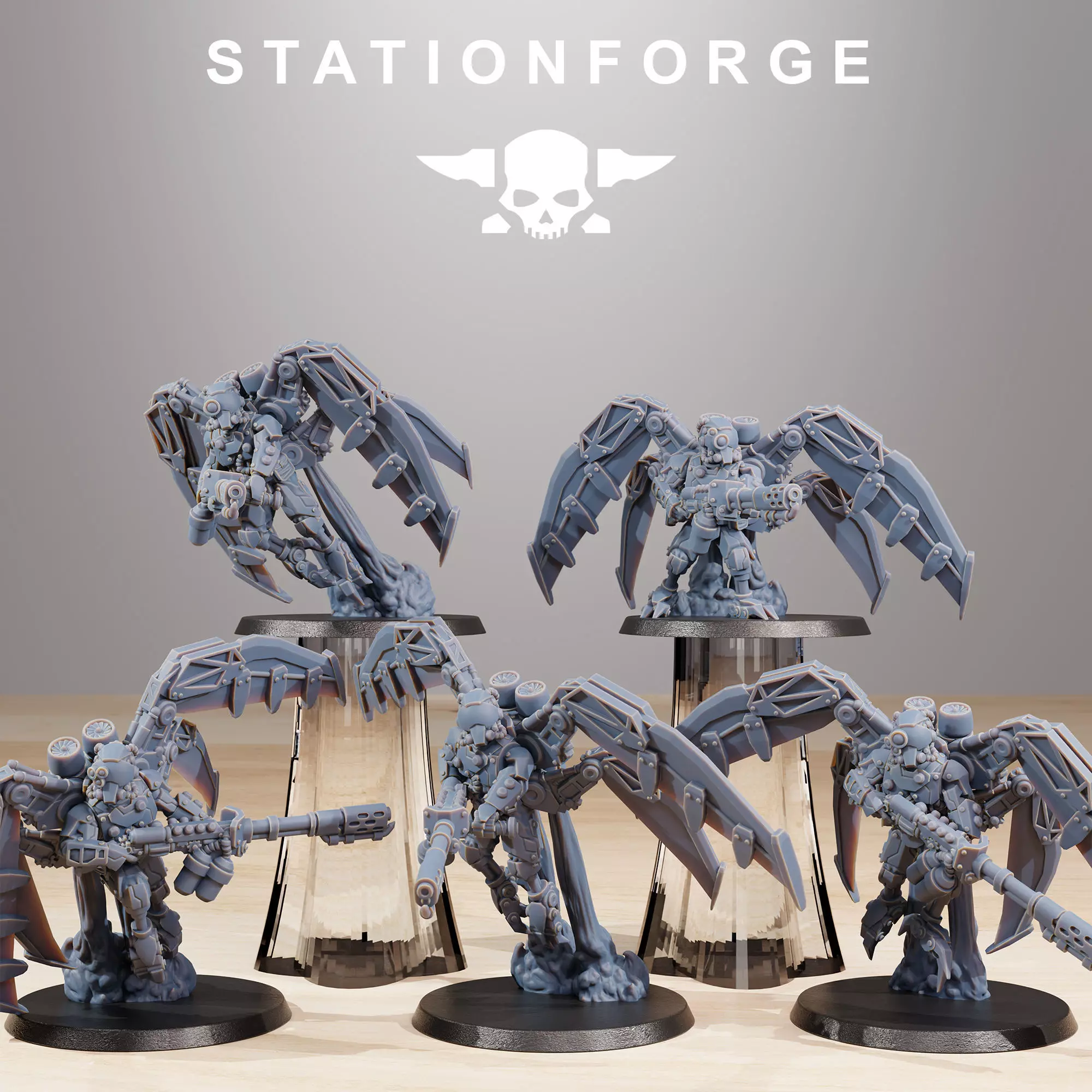 Scavenger Strikers 10 minis 3D print model_0
