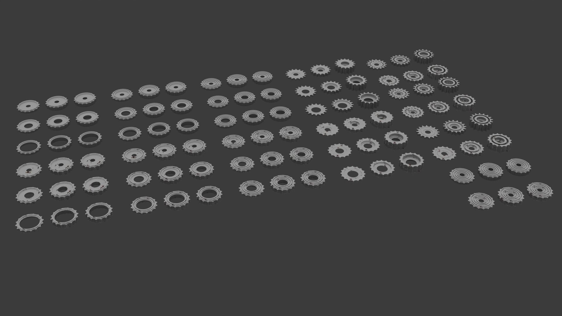 Gears  Free low-poly 3D model_3