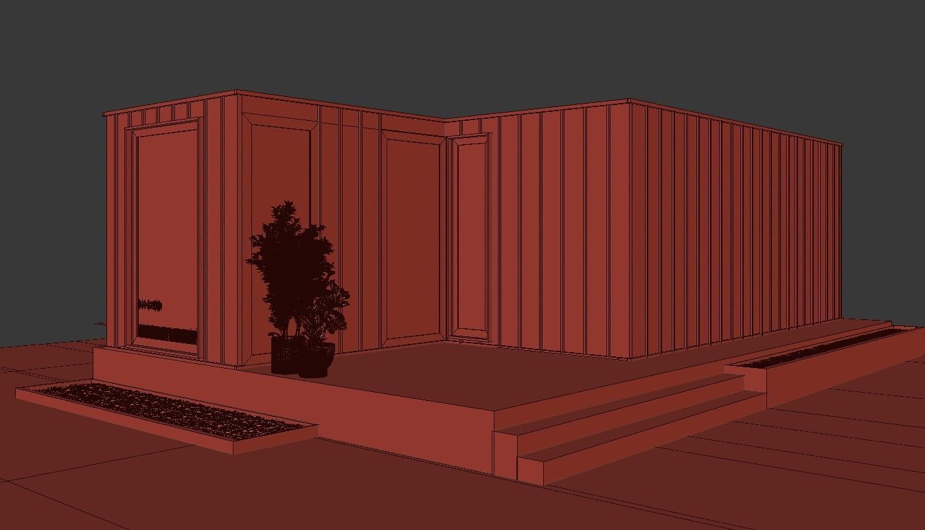 Modern Container House - Tiny House 3D model_5