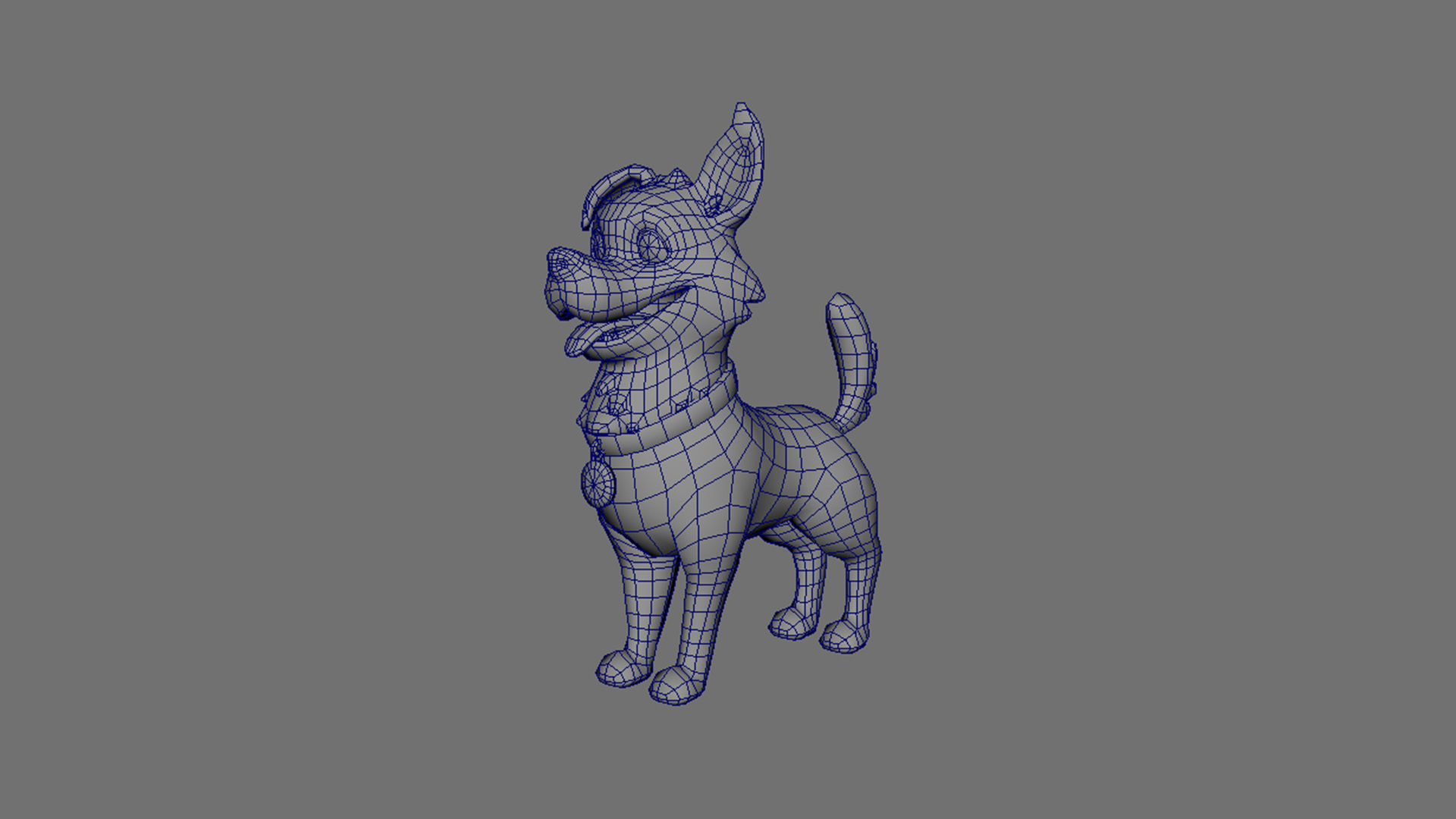 CuteDog Low-poly 3D model_7