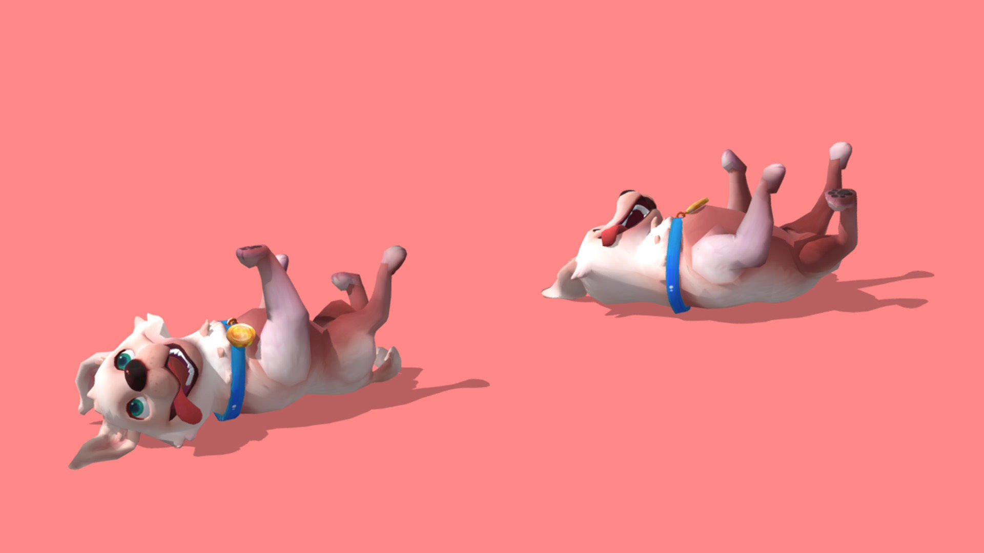 CuteDog Low-poly 3D model_6