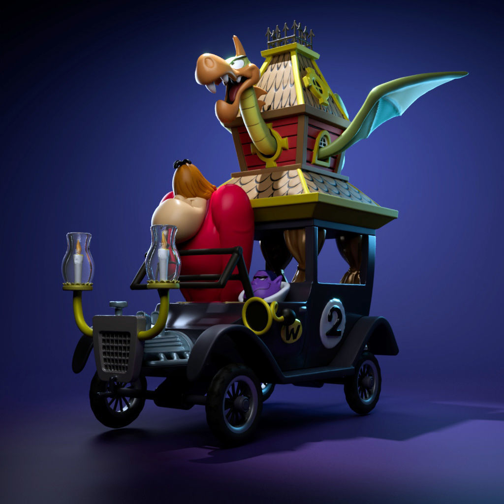 The Creepy Coupe - Wacky Races 3D print model_3