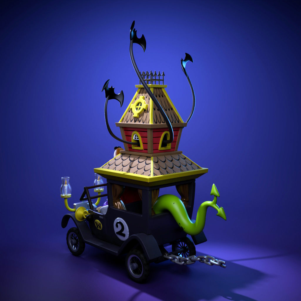 The Creepy Coupe - Wacky Races 3D print model_4