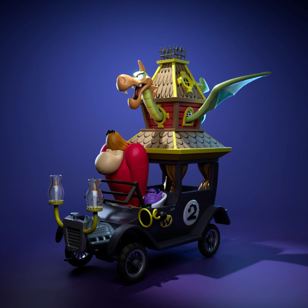 The Creepy Coupe - Wacky Races 3D print model_1
