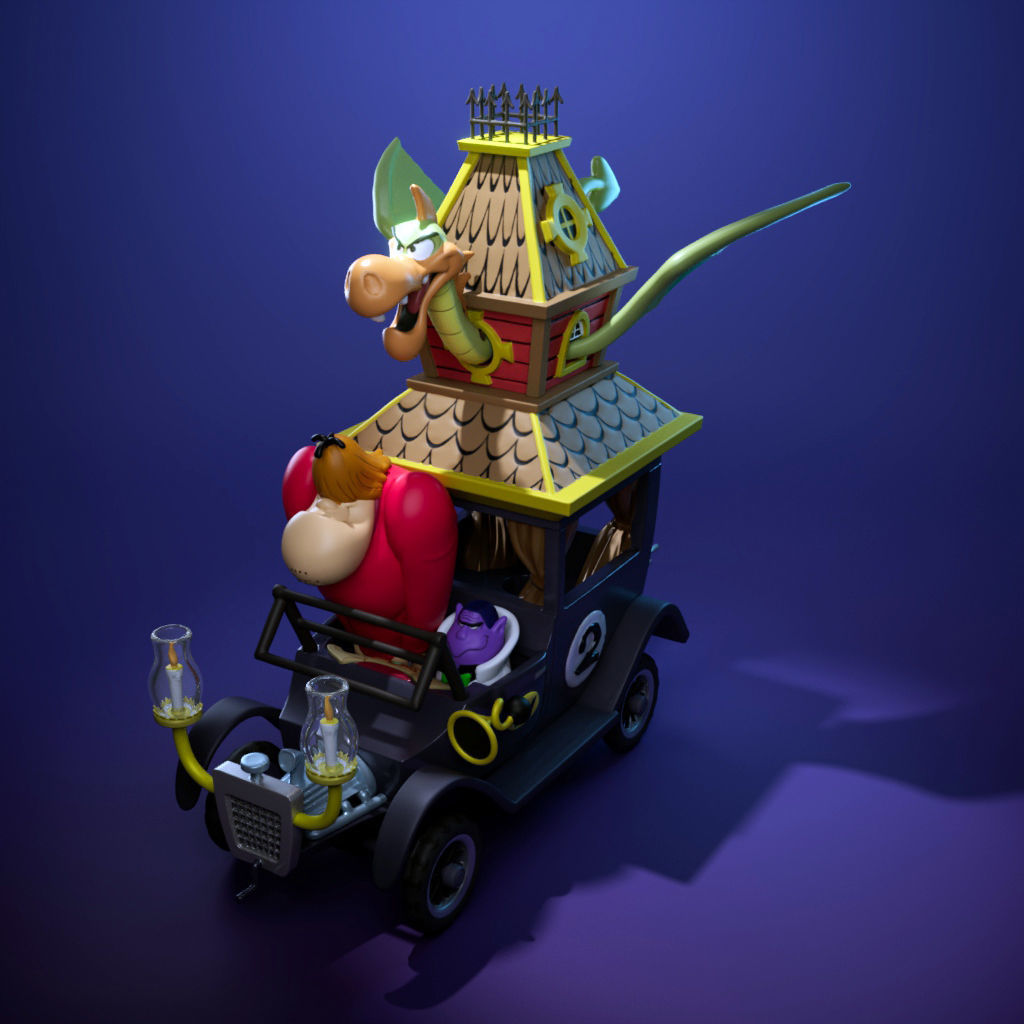 The Creepy Coupe - Wacky Races 3D print model_2